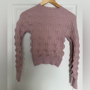 Textured Pink Sweater